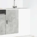 Meuble bas du lavabo gris béton bois d'ingénierie