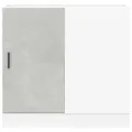 Meuble bas du lavabo gris béton bois d'ingénierie