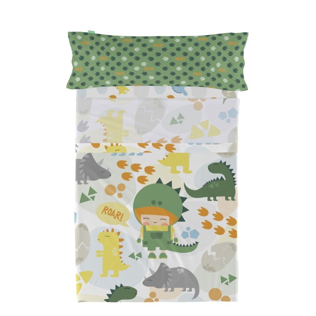 Bedding set HappyFriday Happynois Happydino Multicolour Single 2 Piece