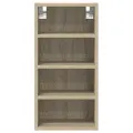 Armoire suspendue chêne sonoma 30x29,5x60 cm bois d'ingénierie