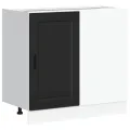 Armoire de cuisine Porto noir bois d'ingénierie