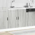 Meuble bas pour évier Porto sonoma gris bois ingénierie