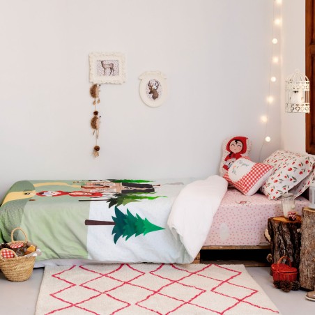 Set di copripiumino HappyFriday Mr Fox Red riding hood Multicolore Sin