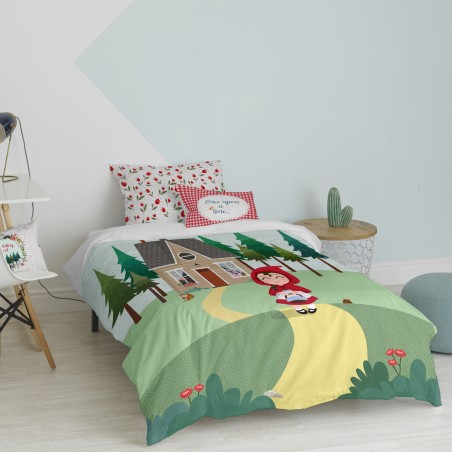 Set di copripiumino HappyFriday Mr Fox Red riding hood Multicolore Sin