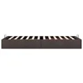 Cadre de lit ottoman sans matelas marron foncé 90x200 cm tissu
