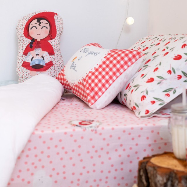 Cushion HappyFriday Mr Fox Multicolour Little Red Riding Hood 40 x 30