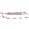 Cadre de lit ottoman sans matelas blanc 160x200 cm similicuir
