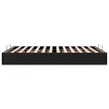 Cadre de lit ottoman sans matelas noir 140x200 cm similicuir