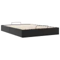 Cadre de lit ottoman sans matelas noir 140x200 cm similicuir