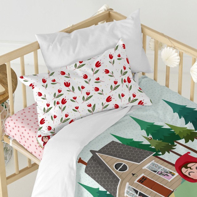 Set di copripiumino HappyFriday Mr Fox Red riding hood Multicolore Cul