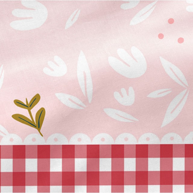 Wiegbeschermer HappyFriday Mr fox Red riding hood Multicolour 210 x 40