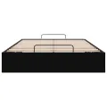 Cadre de lit ottoman sans matelas noir 120x200 cm similicuir