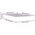 Cadre de lit ottoman sans matelas noir 120x200 cm similicuir