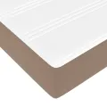  Cadre de lit ottoman et matelas cappuccino 120x200cm similicuir