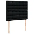  Cadre de lit ottoman avec matelas noir 120x200 cm similicuir