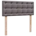  Cadre de lit ottoman avec matelas gris 120x200 cm similicuir