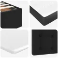 Cadre de lit ottoman avec matelas noir 80x200 cm similicuir