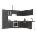 Ensemble d'armoires de cuisine 14 pcs Porto bois d'ingénierie