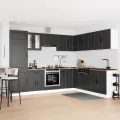Ensemble d'armoires de cuisine 14 pcs Porto bois d'ingénierie