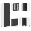 Ensemble d'armoires de cuisine 14 pcs Porto bois d'ingénierie