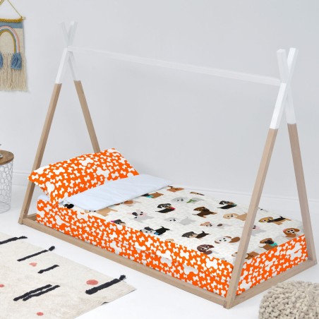 Copripiumino senza Imbottitura HappyFriday Mr Fox Dogs Multicolore 105