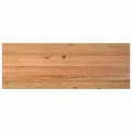 Table à manger marron clair bois de chêne massif rectangulaire