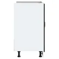 Meuble bas pour évier Kalmar noir 80x46x81,5 cm bois ingénierie