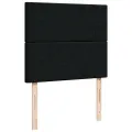 Cadre de lit ottoman avec matelas noir 120x200cm tissu