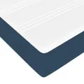 Cadre de lit ottoman avec matelas bleu 120x200 cm tissu