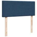 Lit ottoman avec matelas bleu 120x200 cm tissu