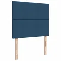 Cadre de lit ottoman avec matelas bleu 120x200 cm tissu