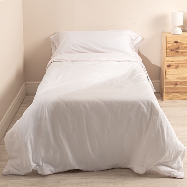 Dekbedovertrek set HappyFriday Basic Kids Roze Bed van 80/90 2 Onderde