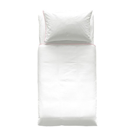 Juego de funda nórdica HappyFriday Basic Kids Rosa Cuna de Bebé 2 Pi