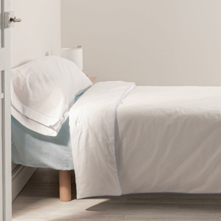 Dekbedovertrek set HappyFriday Basic Kids Blauw Bed van 80 2 Onderdele