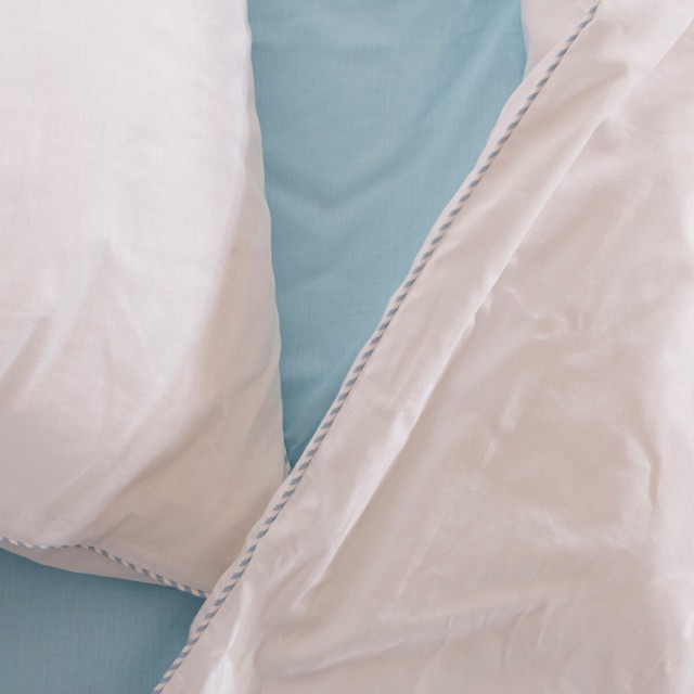 Dekbedovertrek set HappyFriday Basic Kids Blauw Bed van 80 2 Onderdele