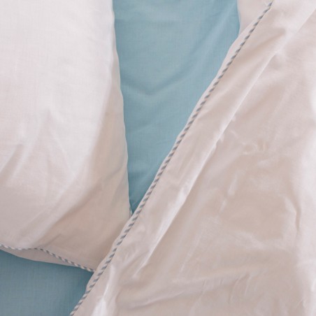 Duvet cover set HappyFriday Basic Kids Blue Single 2 Pieces