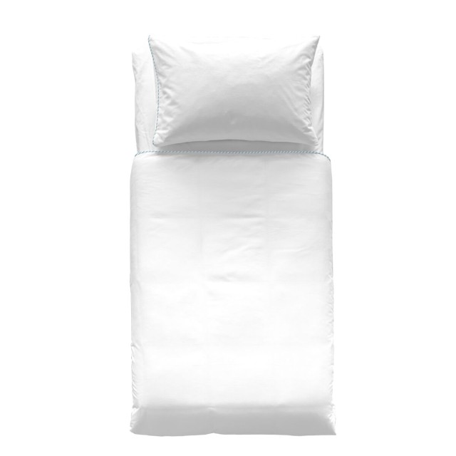 Set di copripiumino HappyFriday Basic Kids Azzurro Culla Neonato 2 Pez