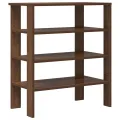 Étagère à chaussures chêne marron 61x32x70 cm bois d'ingénierie