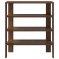 Étagère à chaussures chêne marron 61x32x70 cm bois d'ingénierie