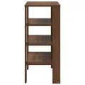 Étagère à chaussures chêne marron 61x32x70 cm bois d'ingénierie