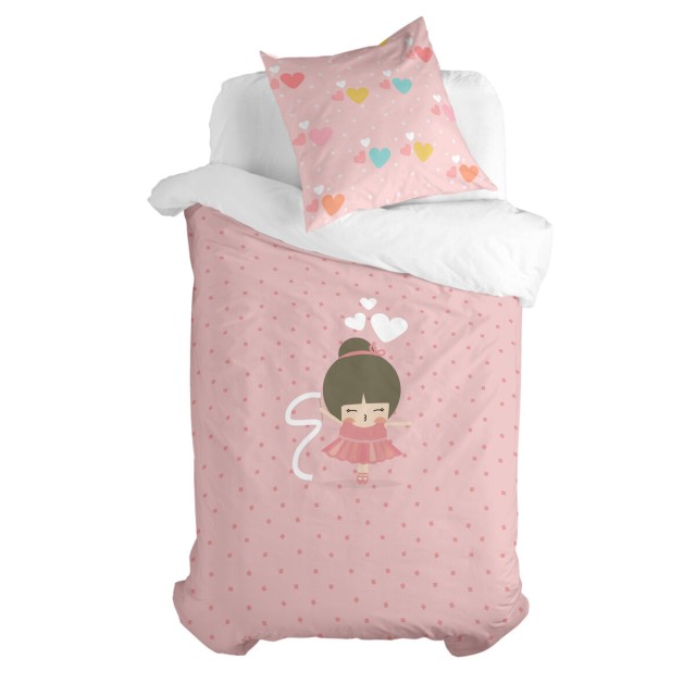 Dekbedovertrek set HappyFriday Happynois Dancing Multicolour Bed van 8