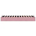 Cadre de lit ottoman sans matelas rose 100x200 cm velours