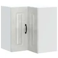 Armoire murale d'angle de cuisine Kalmar gris béton