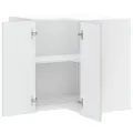 Armoire murale d'angle de cuisine Kalmar gris béton