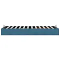 Cadre de lit ottoman sans matelas bleu foncé 90x200 cm velours