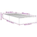 Cadre de lit ottoman sans matelas bleu foncé 90x200 cm velours