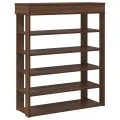 Étagère à chaussures chêne marron 80x30x98 cm bois d'ingénierie