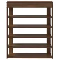 Étagère à chaussures chêne marron 80x30x98 cm bois d'ingénierie