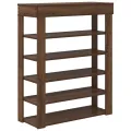 Étagère à chaussures chêne marron 80x30x98 cm bois d'ingénierie
