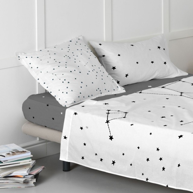 Onderlaken HappyFriday BLANC Multicolour 200 x 200 x 32 cm